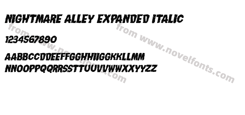 Nightmare Alley Expanded ItalicPreview