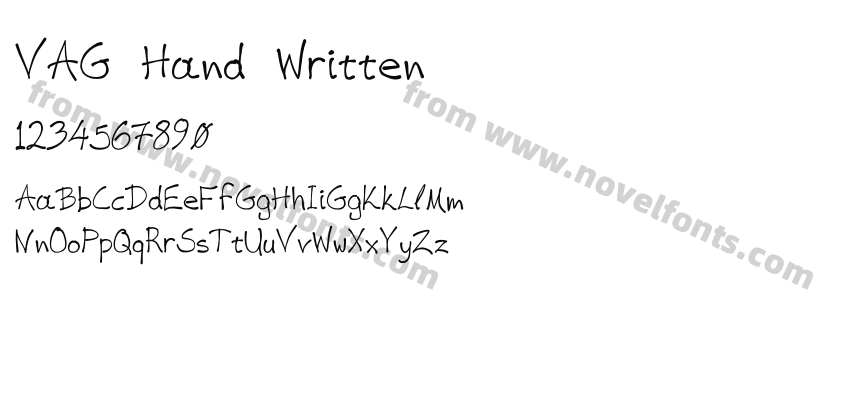 VAG Hand WrittenPreview