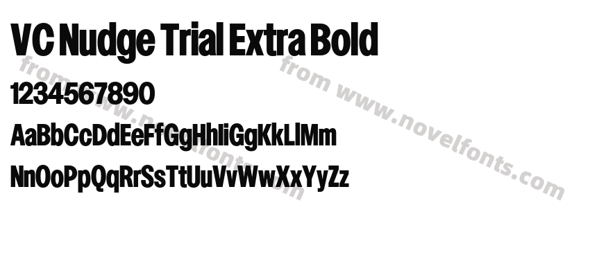 VC Nudge Trial Extra BoldPreview