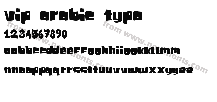 VIP Arabic TypoPreview