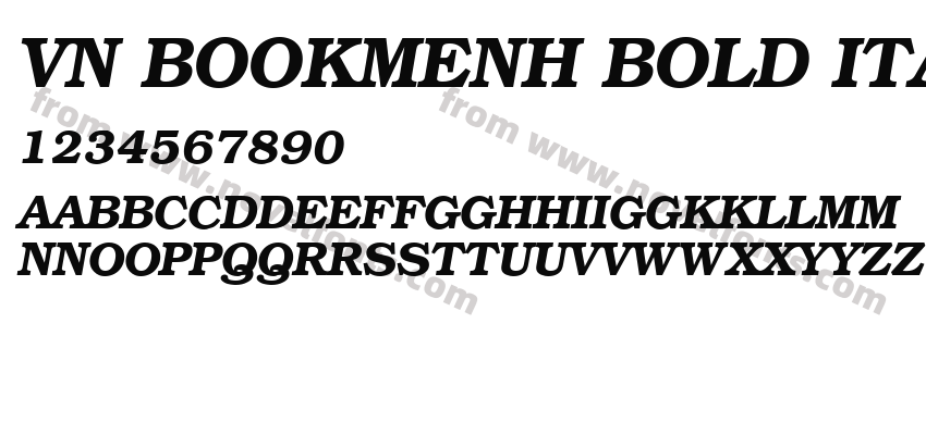 VN BookmenH Bold ItalicPreview