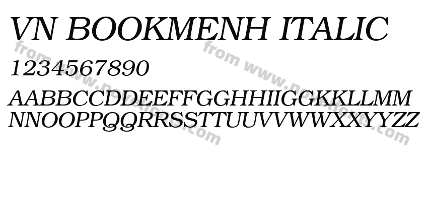 VN BookmenH ItalicPreview