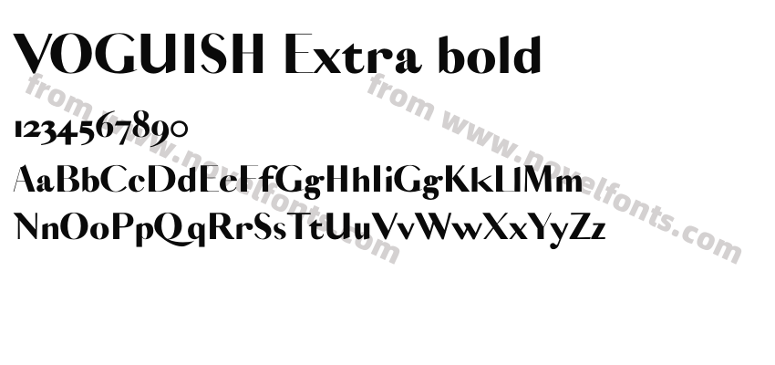 VOGUISH Extra boldPreview