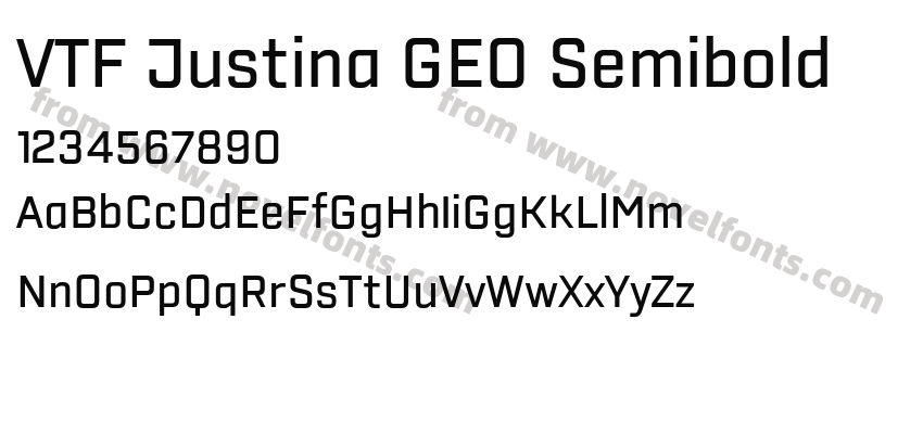 VTF Justina GEO SemiboldPreview