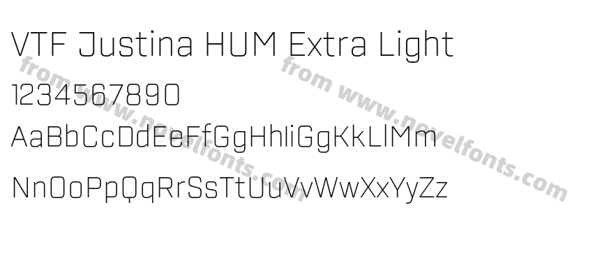 VTF Justina HUM Extra LightPreview