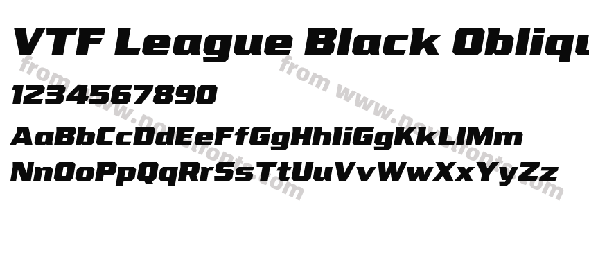 VTF League Black ObliquePreview