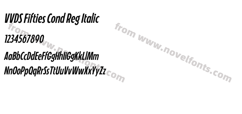 VVDS Fifties Cond Reg ItalicPreview