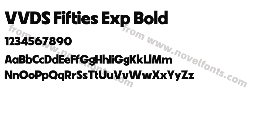 VVDS Fifties Exp BoldPreview