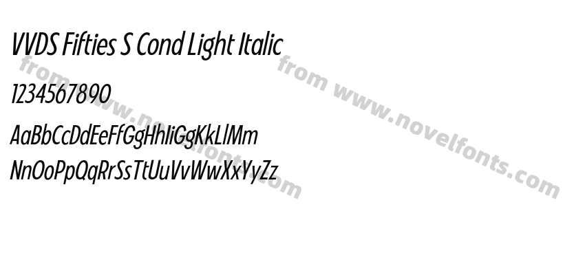 VVDS Fifties S Cond Light ItalicPreview