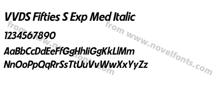 VVDS Fifties S Exp Med ItalicPreview