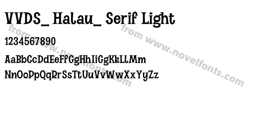 VVDS_ Halau_ Serif LightPreview