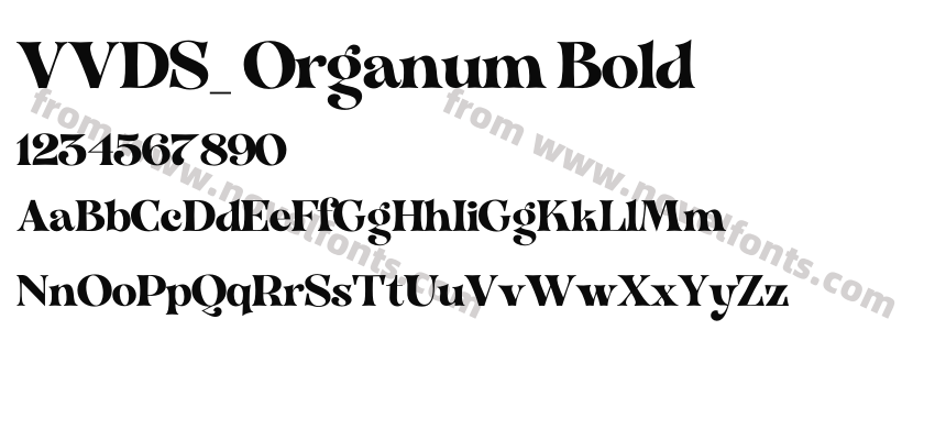 VVDS_ Organum BoldPreview