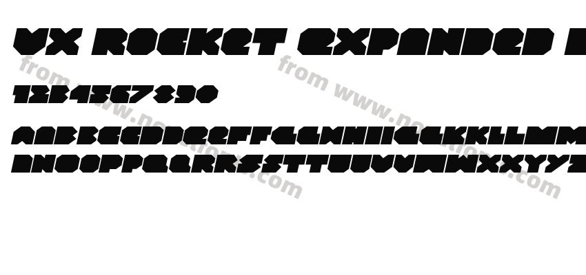 VX Rocket Expanded ItalicPreview