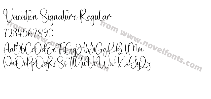 Vacation Signature RegularPreview