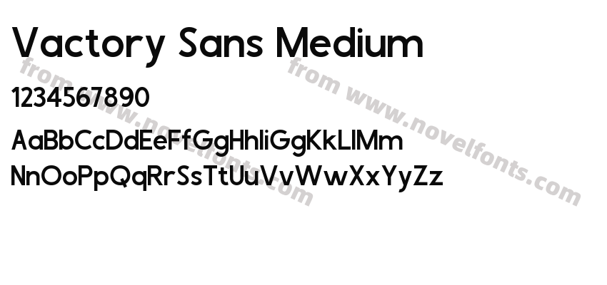 Vactory Sans MediumPreview