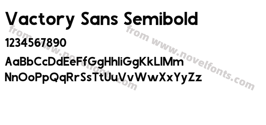 Vactory Sans SemiboldPreview