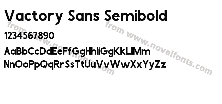 Vactory Sans SemiboldPreview