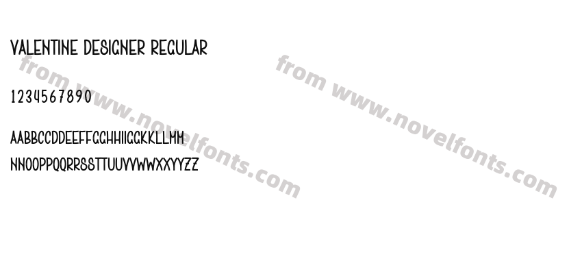Valentine Designer RegularPreview
