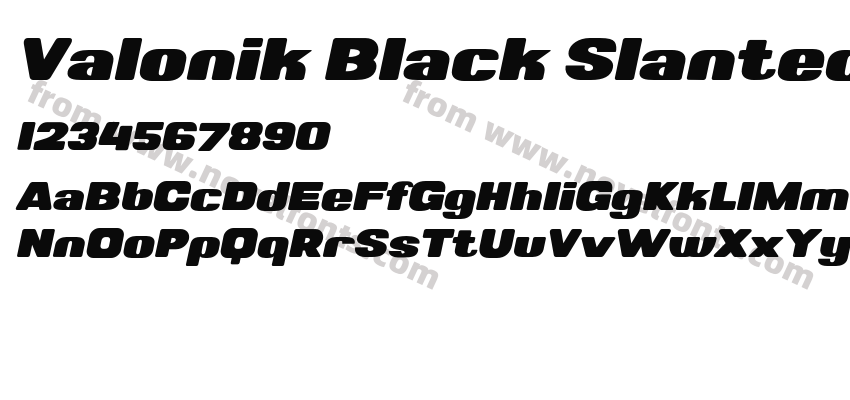 Valonik Black SlantedPreview