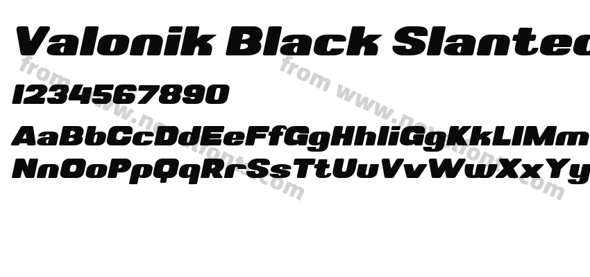 Valonik Black SlantedPreview