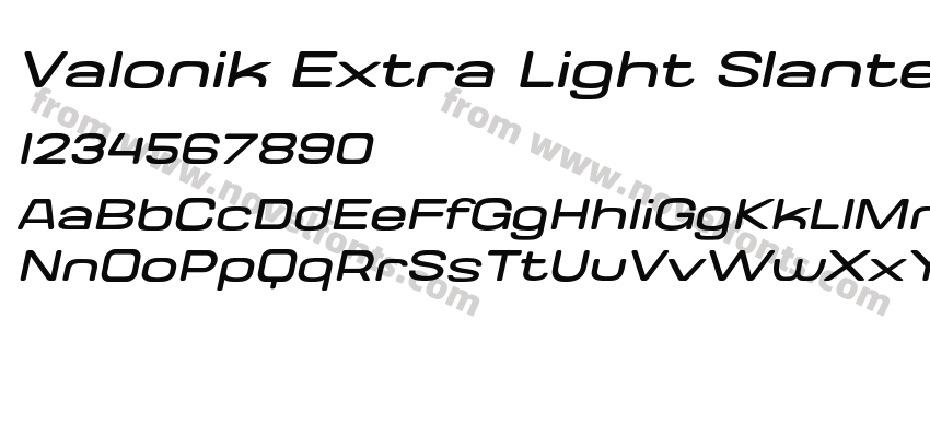 Valonik Extra Light SlantedPreview