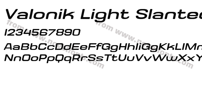 Valonik Light SlantedPreview