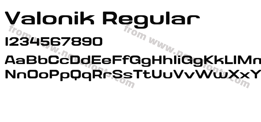 Valonik RegularPreview