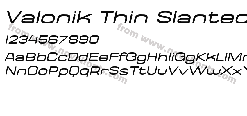 Valonik Thin SlantedPreview