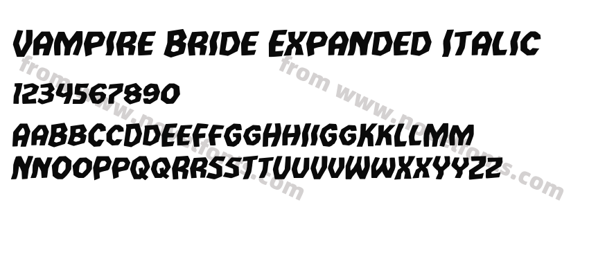 Vampire Bride Expanded ItalicPreview