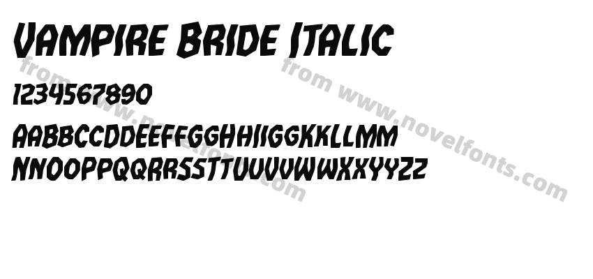 Vampire Bride ItalicPreview