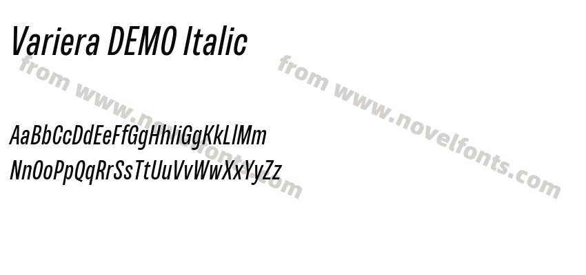 Variera DEMO ItalicPreview