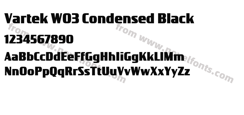 Vartek W03 Condensed BlackPreview