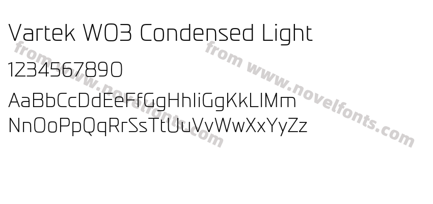 Vartek W03 Condensed LightPreview