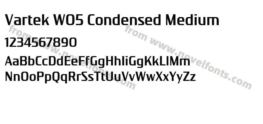 Vartek W05 Condensed MediumPreview