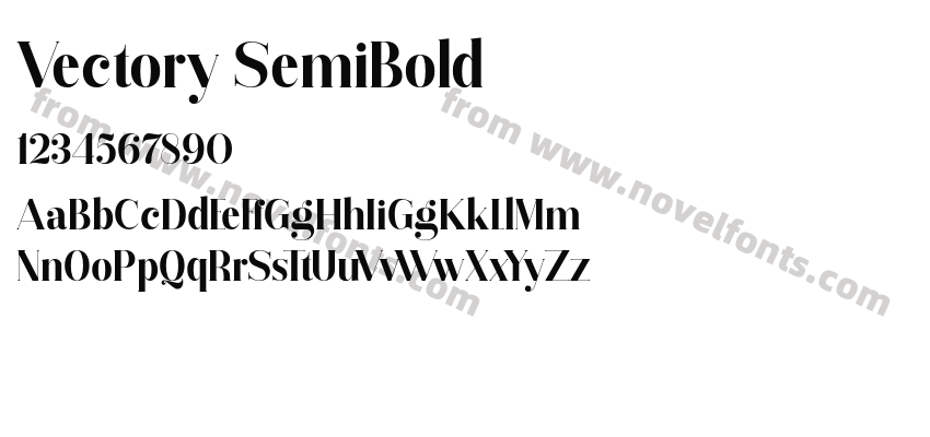 Vectory SemiBoldPreview