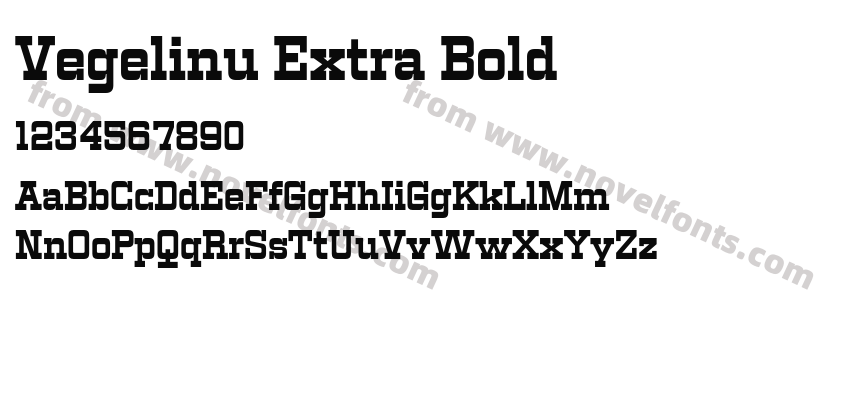 Vegelinu Extra BoldPreview
