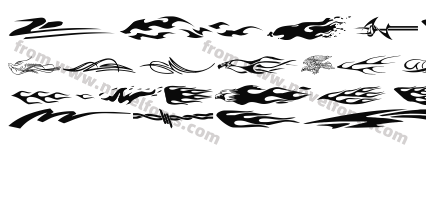 Vehicle Decals ' Flames & Art'Preview