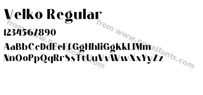 Velko RegularPreview