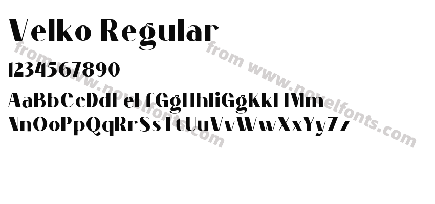 Velko RegularPreview