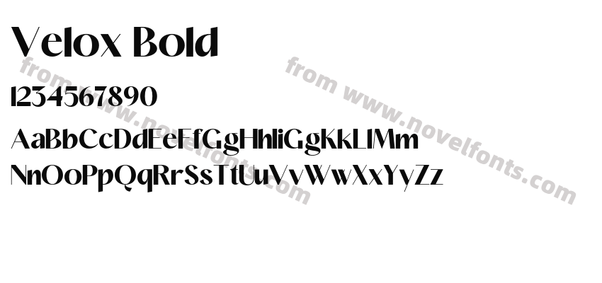 Velox BoldPreview