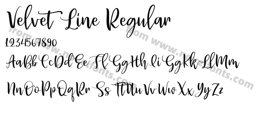 Velvet Line RegularPreview