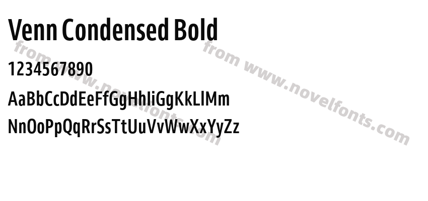 Venn Condensed BoldPreview