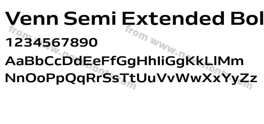 Venn Semi Extended BoldPreview