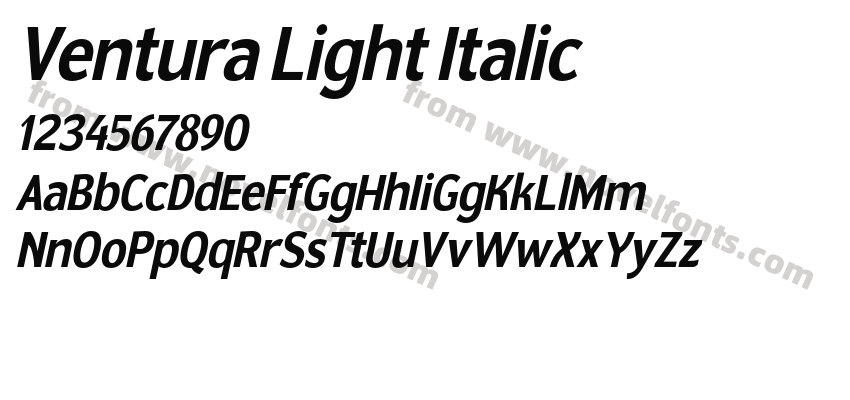 Ventura Light ItalicPreview
