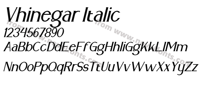Vhinegar ItalicPreview