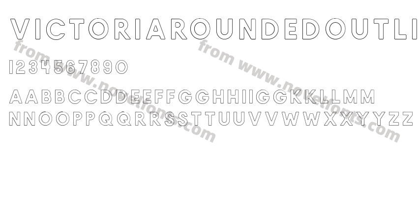 VictoriaROUNDEDOUTLINEPreview