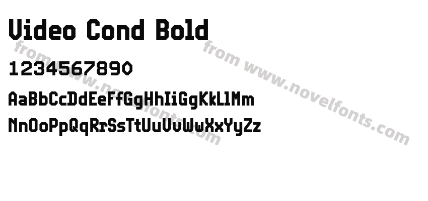 Video Cond BoldPreview