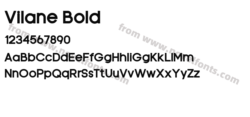 Vilane BoldPreview