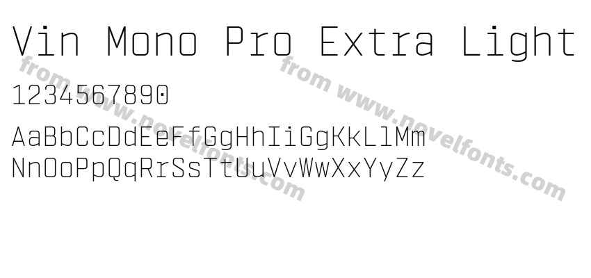 Vin Mono Pro Extra LightPreview