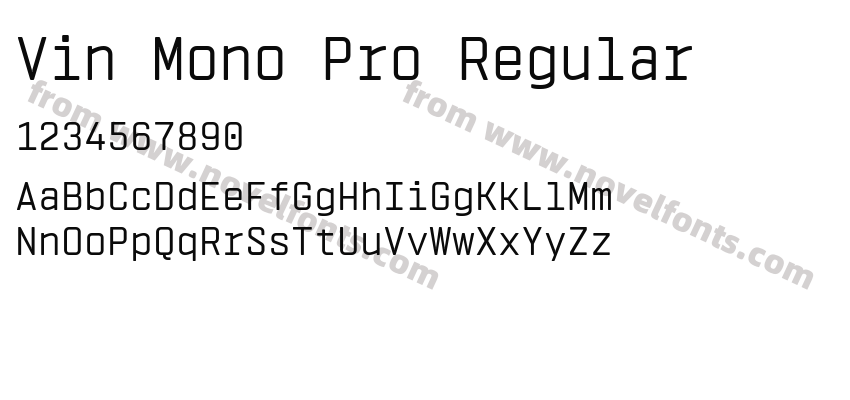 Vin Mono Pro RegularPreview